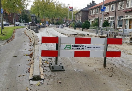 Wegwerkzaamheden Hogelandsingel Enschede