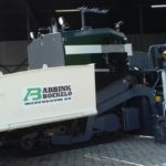 Asfalt afwerk machine fietspad header